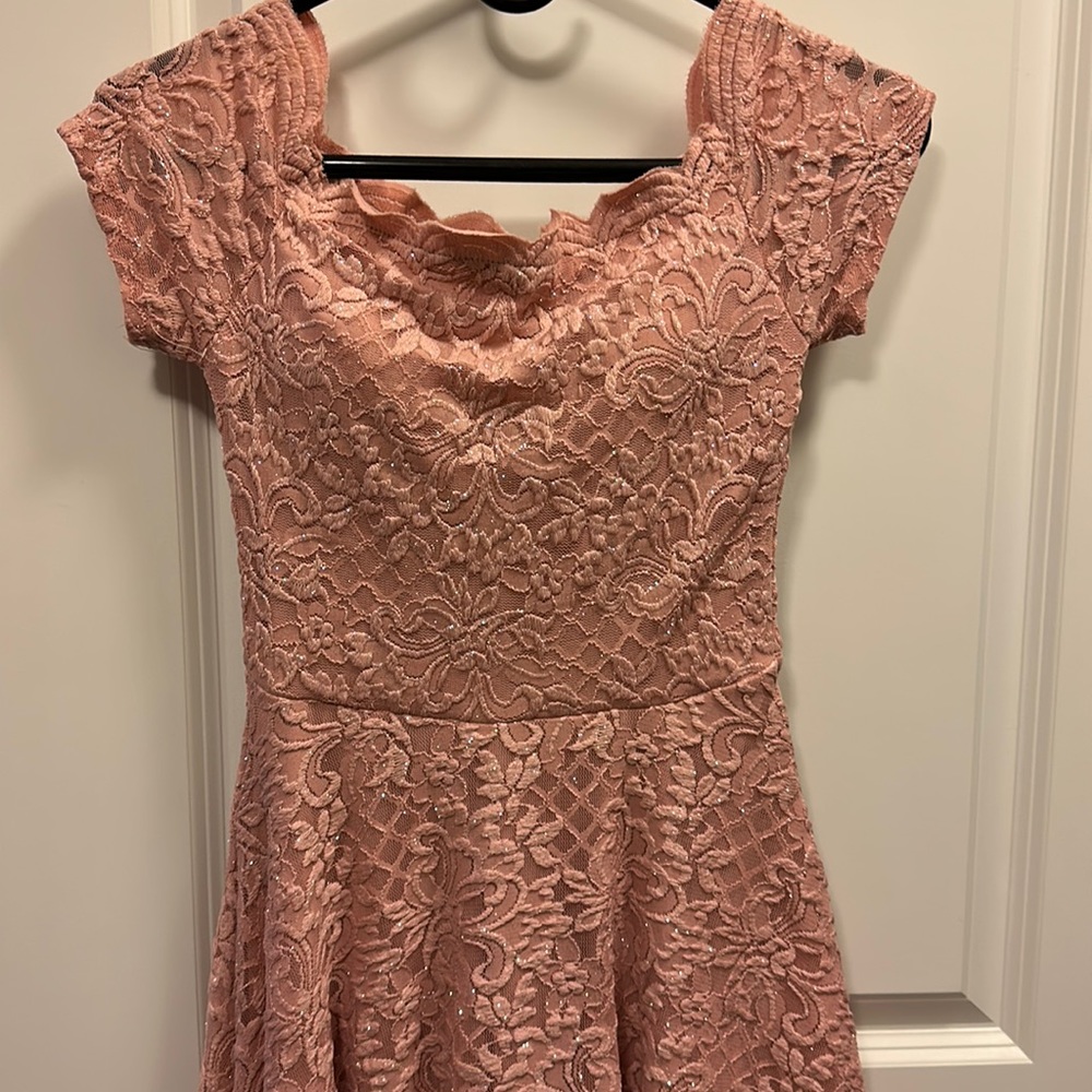 Pale pink cotillion dress